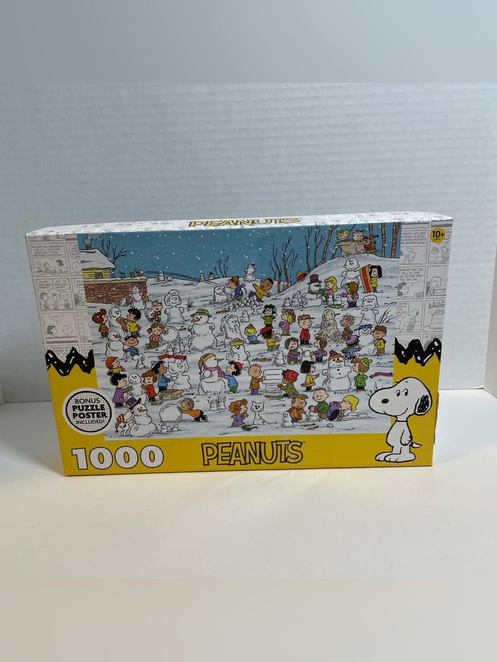 Peanuts Snow Day Puzzle Snowmen by Rose Art, 1000 Pièces #8689ZZA Aprox 26"x19"